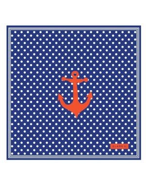 Clare V. Nautique Bandana - Blue