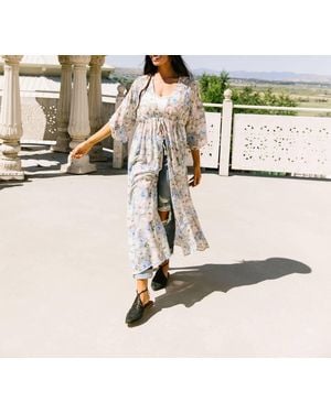 Ninexis Dandelion Daydreams Long Kimono - Multicolor