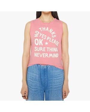 Mother The Strong And Silent Type Top - Red