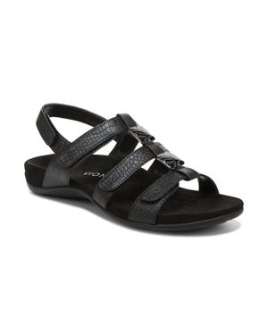 Vionic Amber Adjustable Sandals - Black