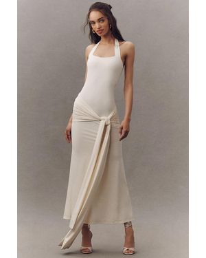Bardot Emilia Halter-Neck Maxi Dress - Brown