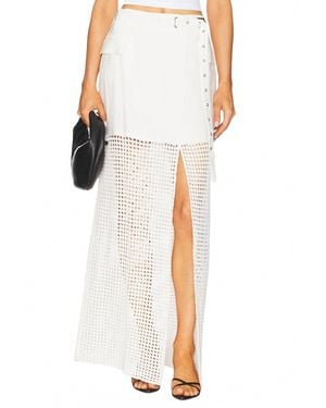 NonChalant Label Tyra Maxi Skirt - White