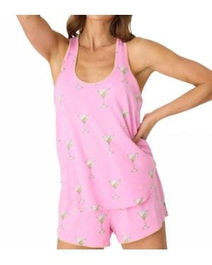 Pj Salvage Playful Prints Drinks Tank Top - Purple