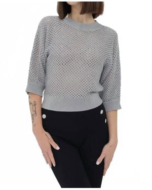 Another Love Rosalia Sparkle Top - Gray