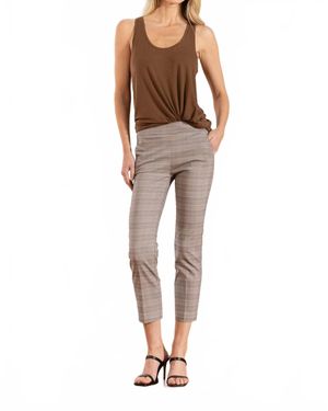 Avenue Montaigne Lulu Straight Cropped Pant - Natural