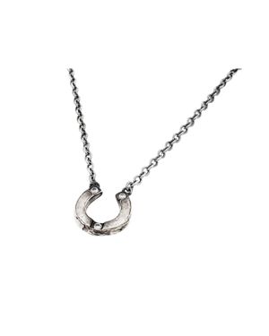 Love Token Horeshoe Necklace - Black