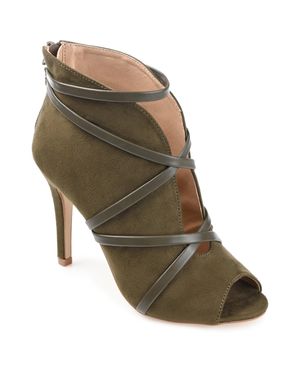Journee Collection Wide Width Samara Bootie - Brown