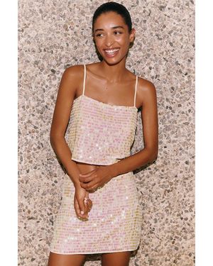LSPACE Glow Getter Mini Skirt - Brown