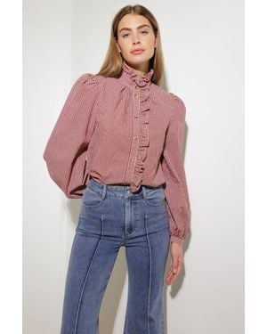 TRUEDAMES Have Some Grace Woven Top - Red