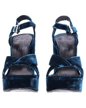 Jil Sander Chunky Sandal Heels - Blue
