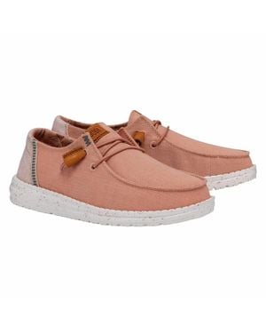 HEYDUDE Wendy Washed Canvas Shoe - Pink