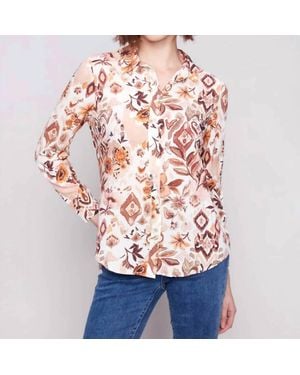 Charlie b Long Sleeve Button Down Shirt - Multicolor