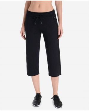 Danskin Essentials Drawcord Crop Pants - Blue