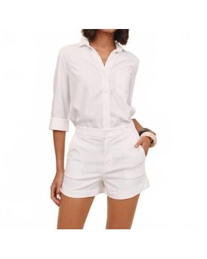 Bella Dahl Side Slit Tennis Short - White