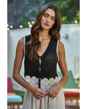 By Together Kelsie Knit Vest - Green
