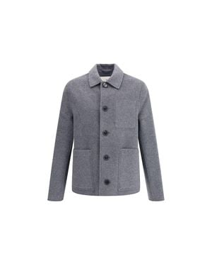 Ami Paris Boutonne Wool Jacket - Blue