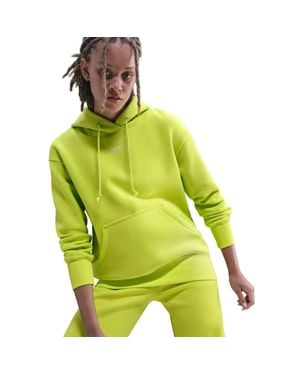 Nike Sportswear Phoenix Fleece Hoodie Cyber Sail Fleece Oversized Jax2037 - Green
