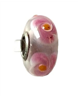 Trollbeads Universal Unique Center Flower Bead Charm - Pink