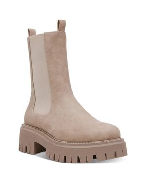 Dolce Vita Dv Garden Stone Lug Sole Mid-Calf Pull On Boots Zogg3072 - Brown