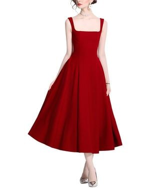 DZA Midi Dress - Red