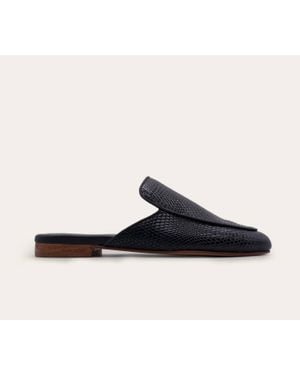 Kaanas Sardinia Leather Mule - Black