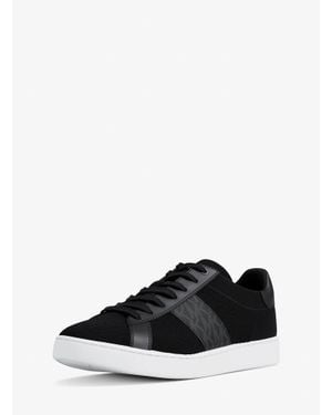 Michael Kors Outlet Jacob Mixed-Media Sneaker - Black