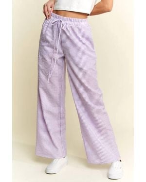 Jade By Jane Gingham Boxer Pants - Pink