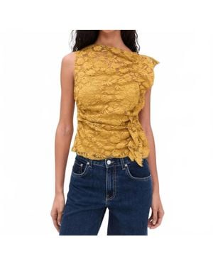 A.L.C. Astrid Floral Lace Top - Orange