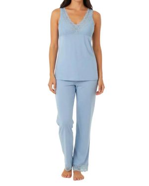Twelve Eighty Eight Leslie Tank Camisole Pajama Set - Blue