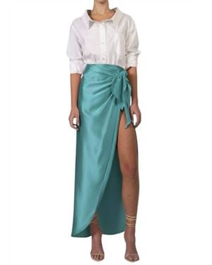 NonChalant Label Kylie Skirt - Blue