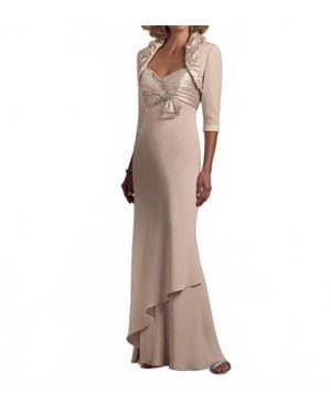 Mon Cheri Montage Long Dress - Brown