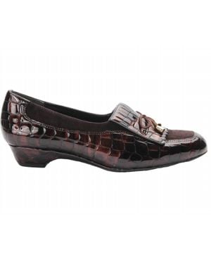 Ros Hommerson Teresa Patent Leather Loafer - Black