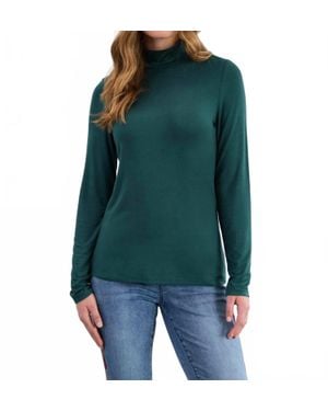 Fdj Long-Sleeve Mock Neck Top - Green