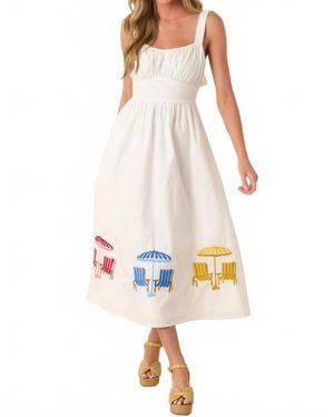 PROSPERINE® Carmen Midi Dress - White