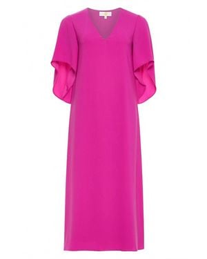 Anna Cate Meredith Midi Short Sleeve Dress - Pink