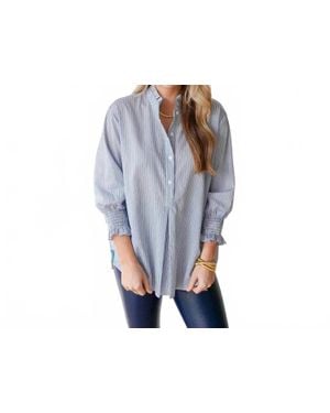 Caryn Lawn Kimberly Top - Blue