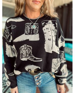 2FlyCo The West Wrangler Sweater - Gray