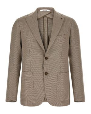 Tagliatore Cotton Blazer - Brown