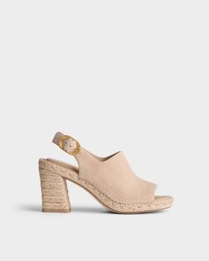 Rag & Bone Gigi Suede Espadrille Sandal - Natural