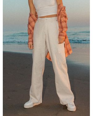 Roxy Lefty Cargo Pants - White