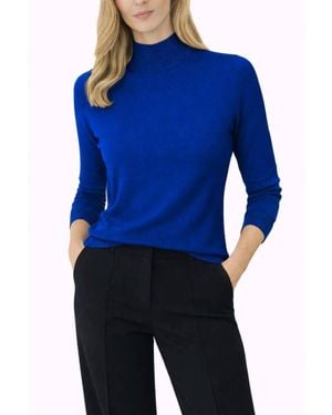 J'Envie/Eli The Terri Mockneck Sweater - Blue