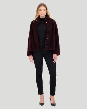 Gorski Sheared Cashmere Goat Jacket - Black
