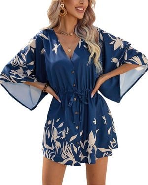 VERA DOLINI Mini Dress - Blue