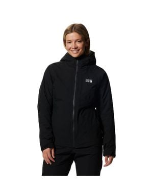 Mountain Hardwear Stretch Ozonic Rain Jacket Insulated Jzz322 - Black