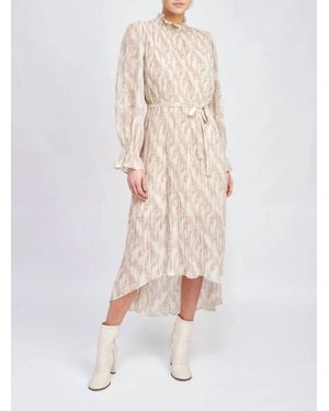 En Saison Ever Pleated Dress - Natural
