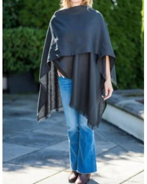 Crown Linen Travel Wrap - Blue