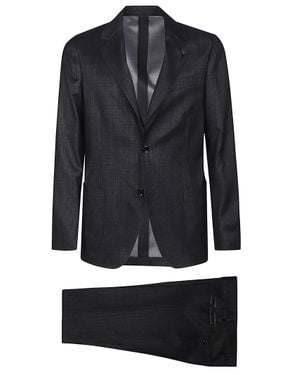 Lardini Roma Wool-Blend Suit - Black