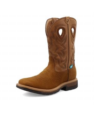 Twisted X 12" Western Work Boot - Brown