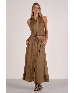 Elan Selene Maxi Skirt - Natural