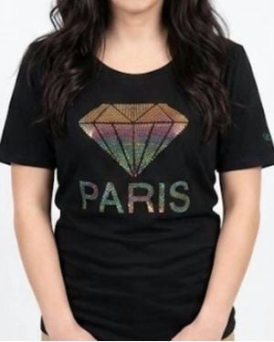 A.Z.I. Paris Diamond Tee - Black